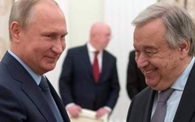 "Guterres sends letter to Putin on Ukraine grain exports."