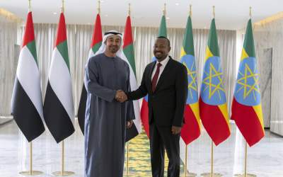 UAE PRESIDENT ARRIVES IN ETHIOPIA ON OFFICIAL VISIT