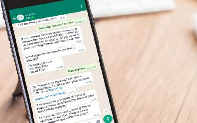 Booking of driving tests in Dubai is provided with WhatsApp