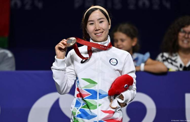 Zakia Khudadadi won the bronze medal of the Paris Para Olympic Games