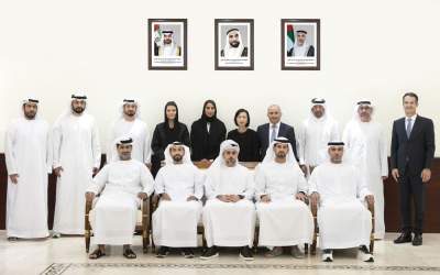 The board of directors of the Abu Dhabi Chamber held its first meeting