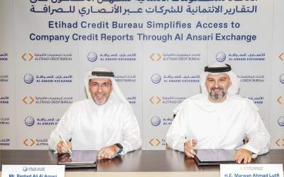 Etihad Credit Bureau signed a cooperation agreement with Al Ansari Exchange