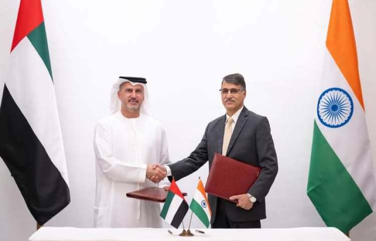 The UAE and India signed a cooperation agreement