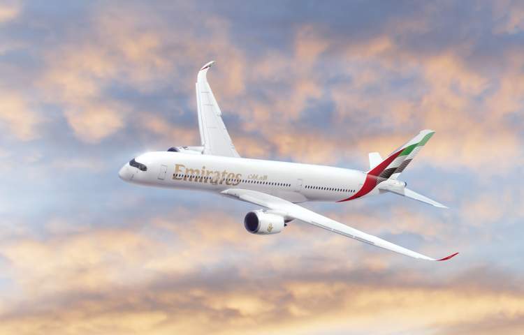 Emirates will receive the first Airbus A350 in October