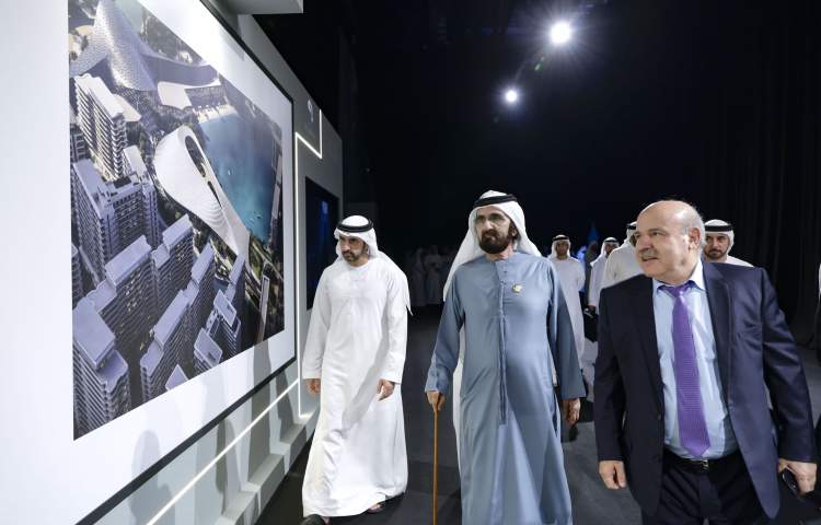 Mohammed bin Rashid reviewed the cultural zone project in the south of Dubai