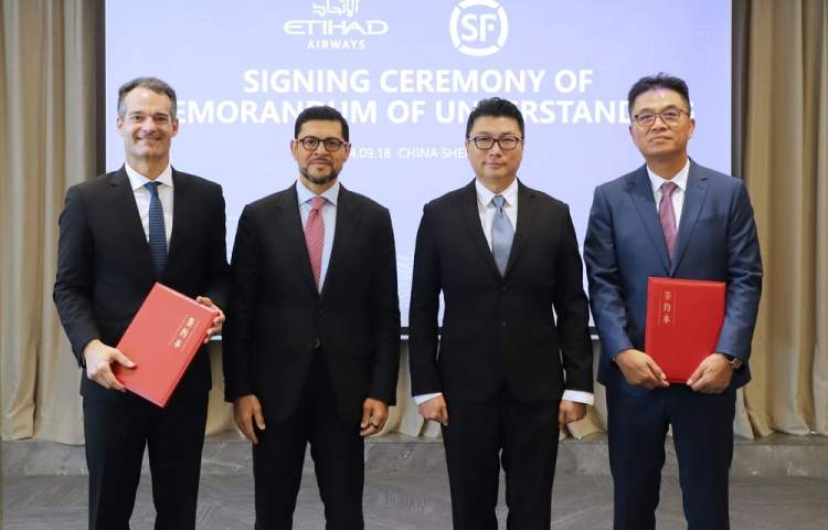 Etihad Cargo signed a cooperation agreement with SF Airlines