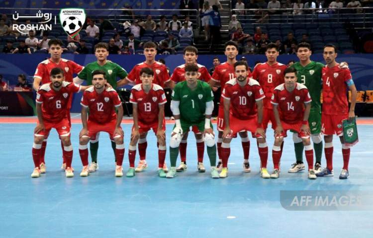 Afghanistan national futsal team lost to Ukraine