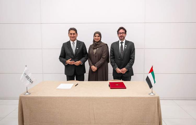 The United Arab Emirates and IRENA signed a cooperation agreement