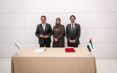 The United Arab Emirates and IRENA signed a cooperation agreement