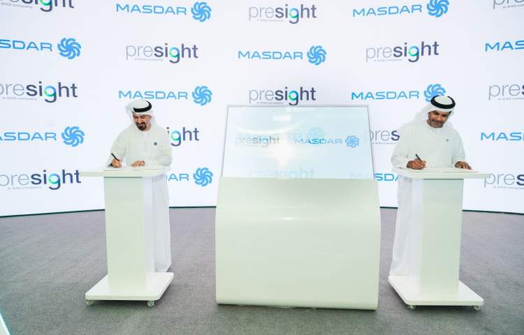 Masdar and Presight signed a cooperation agreement