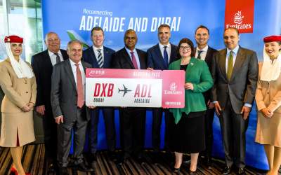 Emirates relaunches flying to Adelaide