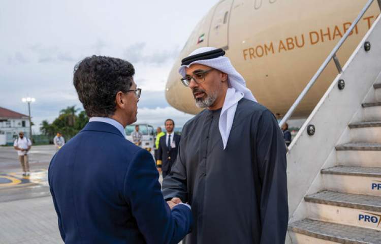 Abu Dhabi crown prince arrives in Brazil to attend G20 summit