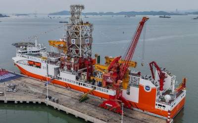 China launches its first deep-ocean drilling vessel