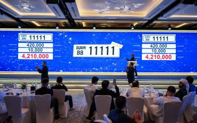 Number plate auction in Dubai generates over AED 81 million